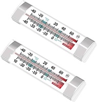 Fridge Refrigerator Freezer Analog Thermometer (2pack)