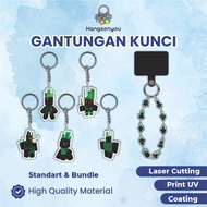 GANTUNGAN Keychain Acrylic Keychain/ ROBLOX FORSAKEN 1X1X1X1 PLUSHIE (LINKED Keychain)