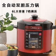 ✿Original✿BeautyWQC60A5Electric Pressure Cooker Double-Liner Household Stainless Steel5L6LLarge Capacity Red Pressure Cooker Rice Cookers Batch