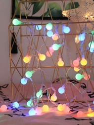 1入組3m 20 LED小球串燈，適合房間裝飾、生日派對、婚禮、浪漫節日裝飾、四季禮物