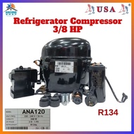 USA REFRIGERATOR COMPRESSOR (3/8HP) (R134) ANA120ML (340W)