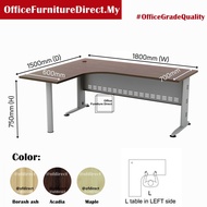 180x150cm Q L Shape Office Table QL 1815-M (Deliver Ground Floor) Home Office Manager Table