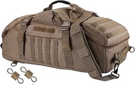 65L Large Travel Duffle Bag Military Tactical Backpack, Coyote, 55L, Duffle Bag