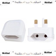 FKILA Power Socket Euro To UK  EU To UK Adapter