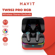 Havit TW952 PRO RGB Gaming Earphone Wireless Stereo Bluetooth Earphone Fon Telinga 蓝牙 耳机