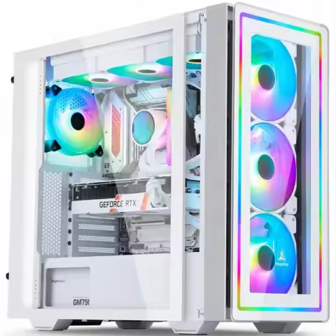 AOTESIER Gaming PC Ryzen A87680 500GB NVME Windows10 Pro Key Desktop PC Computer For System Unit Pc 