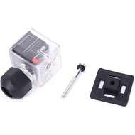 5pcs Solenoid Valve Accessories Plug Universal DC Transparent Solenoid Valve Plug with Light Non Cab
