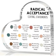 TEMU Radical Coping | Acrylic Irregular Shaped Frameless Therapy Office Art, Dbt Skills & Therapy Si