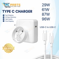 30W/61W/87W/96W USB C Type-C Power Adapter Charger with Type C to Type C 100W Cable 2m