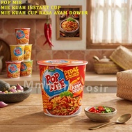 Pop Mie Kuah / Mie Kuah Instant Cup / Mie Kuah Rasa Ayam Dower / 75gr