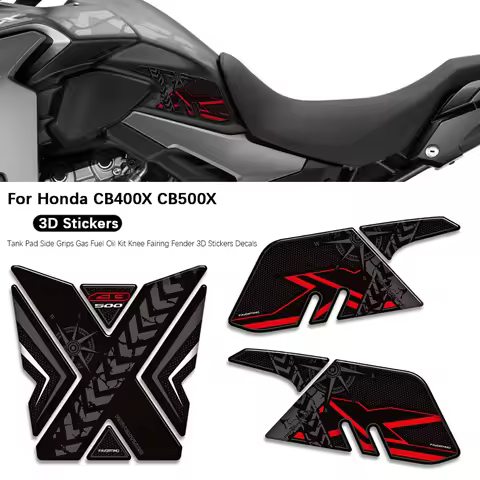 Motorcycle For Honda CB400X CB500X Protector Tank Pad Side Grips Gas Fuel Oil Kit Knee Stickers Deca