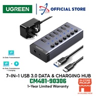 UGREEN 7 In I USB-A 3.0 To USB-A 3.0 Hub With Power Supply Aluminium Case CM481-90306
