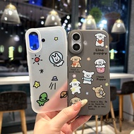 Compatible with iphone 16 Pro Max 15 Casing Line Puppy Identification Guide 11 12 13 14 Pro 7 8 Plus
