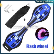 2 Wheel Skateboard with 360-degree Casters for Kids, Teens, and Adults Vigor Board Wave Skateboard