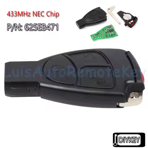 3 Buttons Smart Remote Car Key With 433MHz NEC Chip for Mercedes Benz B C E ML S CLK CL FCC ID: IYZ 