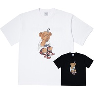 [ADLV] 100% authentic UNISEX Over fit T-SHIRT (graphic - CHECK PANTS BEAR)