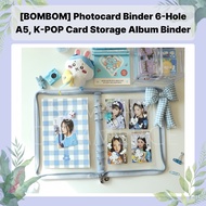 [BOMBOM] Photocard Binder 6-Hole A5, K-POP Card Storage Album Binder