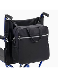 1入輪椅配件袋,輪椅購物袋,搬運袋,收納袋,大手柄電動代步車架輔具收納袋,適用於汽車用品