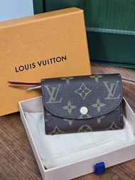 經典老花 LV Wallet Rosalie 玫紅色 零錢包