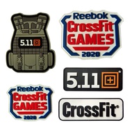 PVC Soft Rubber Badge Patch Tactical 511 Dropping Label Only Hook Side