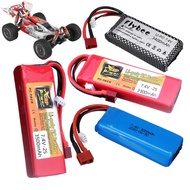 Upgrade 2500mah/3400mAh/3500mAh 2s 7.4V lipo battery For Wltoys 144001 124018 124019 12423 12428 RC 