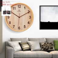 [Meimeier] Silent Wall Clock Chinese Wooden Frame Household Wall Clock Creative Modern Minimalist Clock Wall Clock