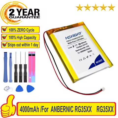 Top Brand 100% New 4000mAh Battery for ANBERNIC RG35XX RG 35XX Plus 754663 Batteries