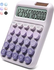 Desk Calculator,12 Digits, Large LCD Display,Big Buttons,Solar and Battery Dual Power Desktop Calcul