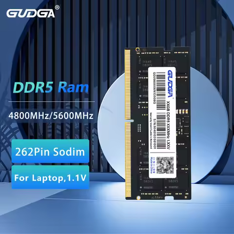 GUDGA DDR5 RAM 8GB 16GB 32GB DDR5 Memory 4800MHz 5600MHz Original SODIMM 1.1V 262Pin CL40 CL46 for L