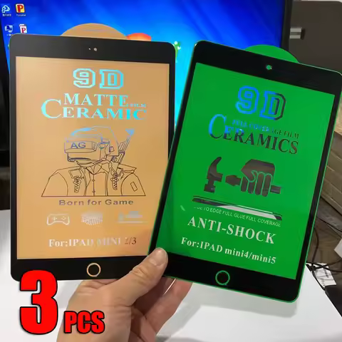 3pcs 9D Ceramics Film Screen Protector HD Matte Anti Shock Full Cover For iPad A16 13 11 10 9 8 7 Pr