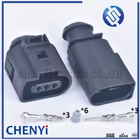 5 Sets 3 Pin way waterproof Electrical Wire Connector auto sensor plug Repair Kit 1J0973803 1J097370