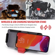 Motorcycle Phone GPS Holder Wireless Charging Navigation Bracket Stand For BMW F900R S1000XR F700GS 