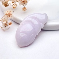 紫羅蘭翡翠魚吊飾 | 天然緬甸玉翡翠A貨 | 送禮