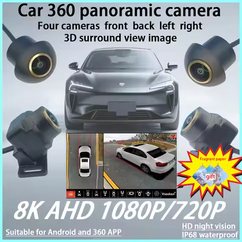 360 Car Camera Panoramic Surround View 4K AHD 1080P SN307 Sensor WDR Right/Left/Front/Rear View Came