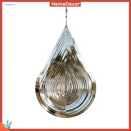 HD| Hanging Wind Spinner Indoor Window Decoration 3d Water Drop Wind Spinner Reflective Stainless St