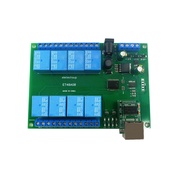 Aideepen 12โวลต์8ช่อง RS485 /Tcp Modbus ทาสโมดูลรีเลย์เหมาะสำหรับการรักษาความปลอดภัยการตรวจสอบ PLC ค