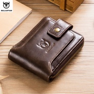 BULLCAPTAIN Brand men's Wallet Genuine Leather Purse Male  Wallet Bag Coin Purse Wallet's Card Bags
