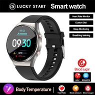 2024 ECG+PPG Blood Sugar Smart Watch Mens Sangao Laser Health Heart Rate Blood Pressure Fitness Watc