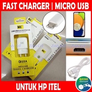 Fast Charger Micro USB buat HP ITEL A60S P40 A27 A49 A26 Carger