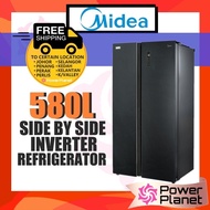 [FREE SHIPPING] Midea 580L Refrigerator MSS-582WEGBI Side By Side Inverter Fridge MSS582WEGBI