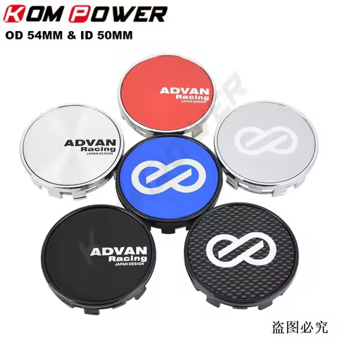 4PCS OD 54MM / ID 50MM Rim Cap ADVAN ENKEI Logo Wheel Center Cap Wheel Cover Hubcaps