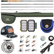 M MAXIMUMCATCH Maxcatch Extreme Fly Fishing Combo Kit 3/5/6/8 Weight, Starter Fly Rod and Reel Outfi