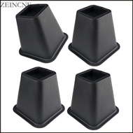 Zein 4Pieces Furniture Risers 6Inch Thick Plastic Bed Leg Elevators for Sofa Desk