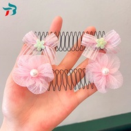 【B.two.】 Children Hair Comb Cute Hair Accessories Invisible Stretchable Hair Comb B2