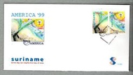 【流動郵幣世界】蘇利南1999年(E-229)美國 UPAEP-無武器的新千年套票首日封