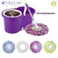 LILY Mop Head Kitchen Supplies 360° Rotating Replacement Microfiber Brush