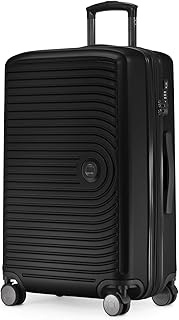 Mitte - Large Hard Shell Suitcase, TSA 4 Wheels, Check-in Luggage with 8 cm Volume Extension, 77 cm,