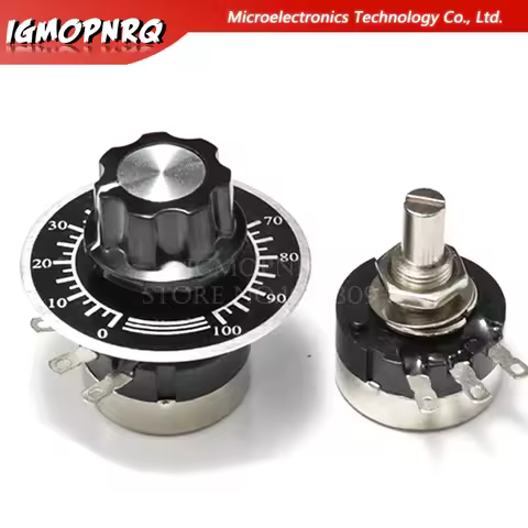 RV24YN20S KIT Single Turn Carbon Film Rotary Taper Potentiometer with A03 knob dials Each 1PCS ,1K 5