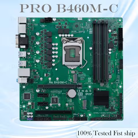 For ASUS Pro B460M-C Motherboard Supports 10th generation Intel CPU LGA 1200 DDR4 Mainboard 100% Tes