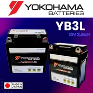 YB3L YB3 BATTERY GEL YOKOHAMA ( MAINTENANCE FREE )YAMAHA HONDA MODENAS SUZUKI KAWASAKI Y100 Y110SS RXZ TZM150 NSR150